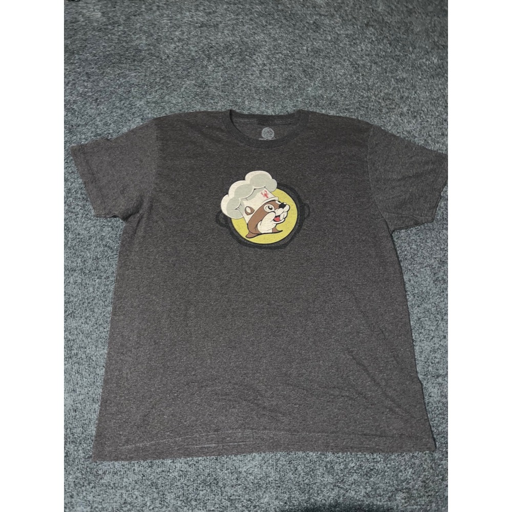 Buc-ee's Let the Good Times Boil Crawfish Graphic T-Shirt XL Gray Heather